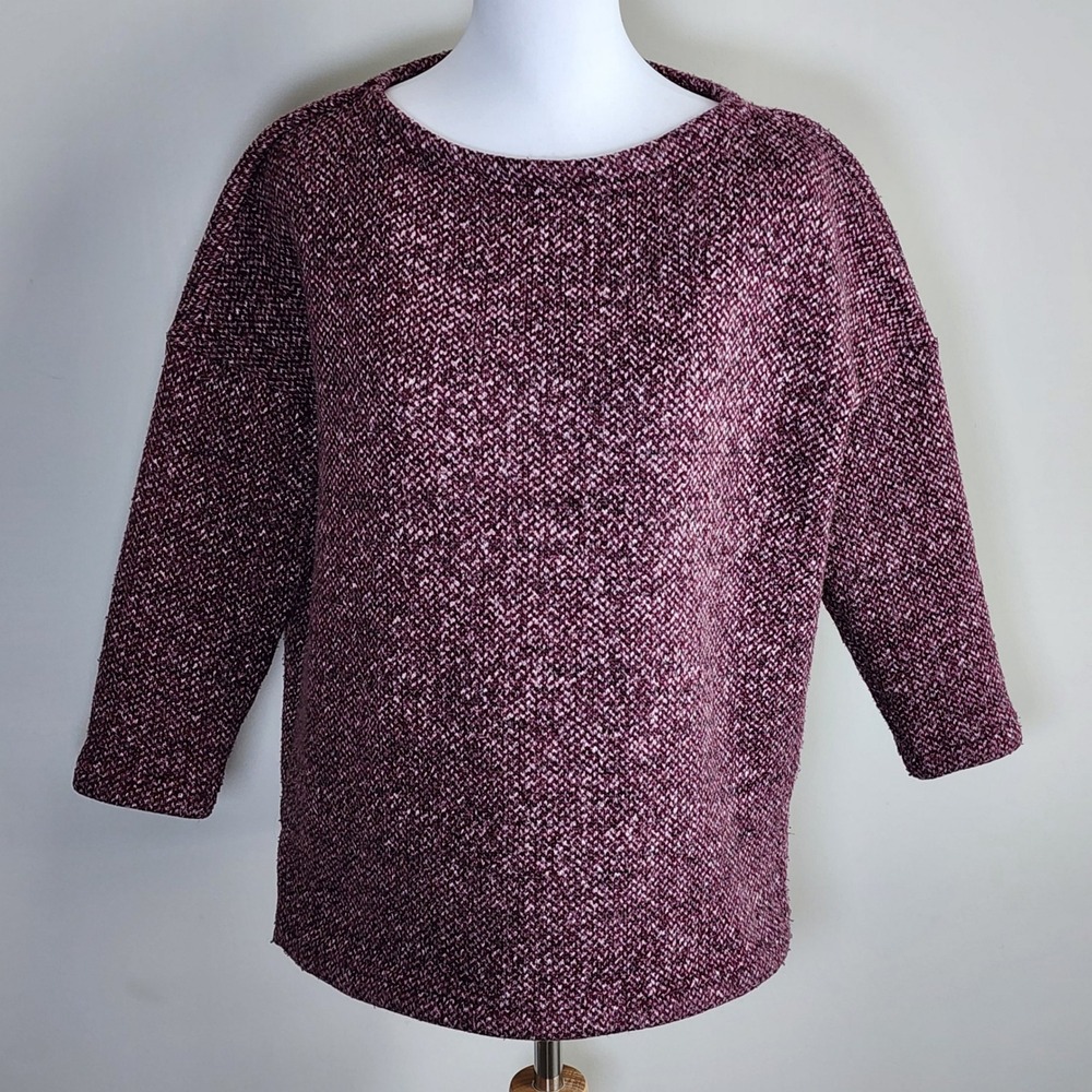 MEC Sweatshirt Fleece Lined Womens Small Purple Sweater Hike Ski Cozy Winter Top